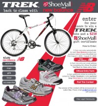 Win $250 Gift Certificate and Trek Bike with ShoeMall and New Balance