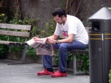 Man With Red Shoes