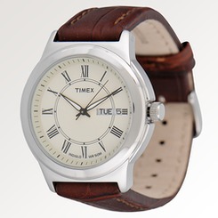 Timex Men's Brown Croco Strap Watch