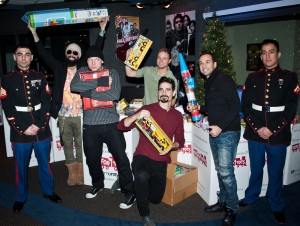 The Backstreet Boys Attend the Mix 106 & Q102 Toys For Tots Collection at Mix 106 & Q102 Performance Theatre in Bala Cynwyd - December 14, 2013